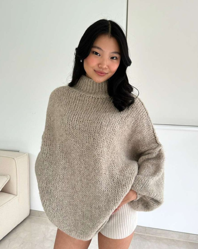 celine knit sweater mauve