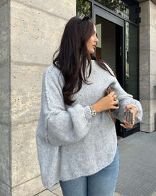 celine knit sweater light grey