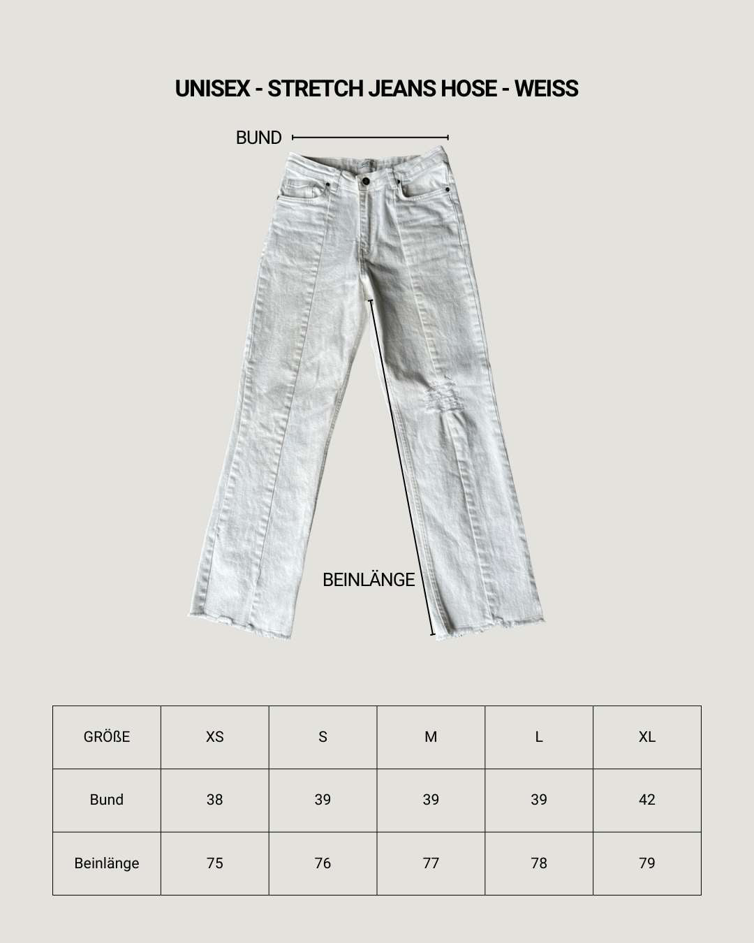 strechy jeans white