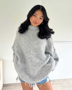 celine knit sweater light grey