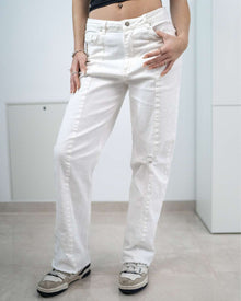 strechy jeans white